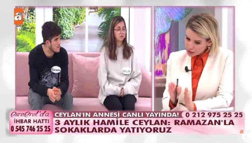 esra erolda kocami birakmam diye ciglik atan hamile genc kiz ceylan viral oldu 1